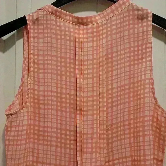 41 Hawthorn Pink White Sleeveless Top Size XS Petite - Picture 6 of 7